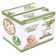 Baby Turco Doğadan No:7 XXLarge 126 Adet Bebek Bezi