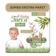 Baby Turco Doğadan No:7 XXLarge 128 Adet Bebek Bezi