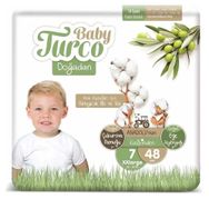 Baby Turco Doğadan No:7 XXLarge 48 Adet Bebek Bezi
