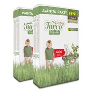 Baby Turco Doğadan Pofuduk No:6 XLarge 124 Adet Külot Bebek Bezi