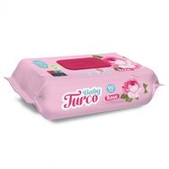 Baby Turco Gül Rose Plastik Kapaklı 90 Yaprak Islak Havlu Mendil