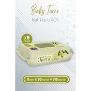 Baby Turco Zeytinyağlı 90x9 810 Yaprak Islak Havlu Mendil