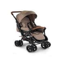 Baby2go 2024 Kahve Safe Çift Yönlü Bebek Arabası