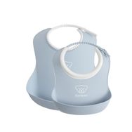 Babybjorn Powder Blue Yumuşak Plastik Mama Önlüğü Seti