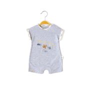 Babydola 12903 Erkek Bebek Kısa Kollu Penye Tulum