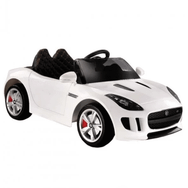 Babyhope 442 Cougar 12V Siyah Beyaz Akülü Araba