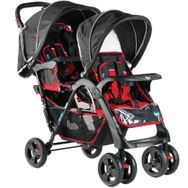 Babyhope P-738 Kırmızı İkiz Bebek Arabası
