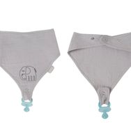 Babyjem 837 Gri Emzik Askılı Müslin Önlük