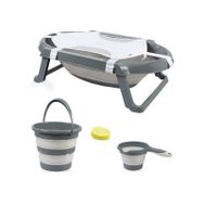 Babyjem 849 5'li Gri Katlanır Banyo Seti