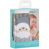 Babyjem Diş Kaşıyıcılı Havlu Bebek Çorap 6-12 Ay Gri Kuzu