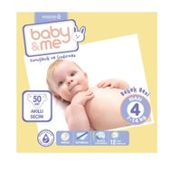 Baby&Me No:4 Maxi 50 Adet Bebek Bezi