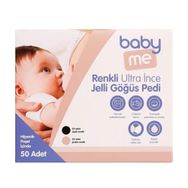 Baby&Me Renkli Ultra İnce Jelli 50 Adet Göğüs Pedi