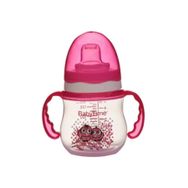Babytime 150 ml Damla Pembe Kulplu Akıtmaz Bardak