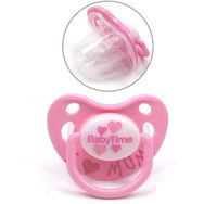 BabyTime 6-18 Ay Damaklı Koruyucu Kapaklı Mat Gövdeli Emzik Pembe