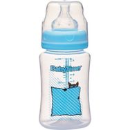 Babytime BT075 Mavi 250 ml Silikon Uçlu Geniş Ağız Biberon