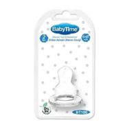Babytime No:2 0-6 Ay Silikon Damaklı Biberon Emziği