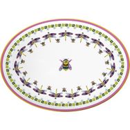 Baci Milano Amazzonia 36 cm Porselen Oval Servis Tabağı