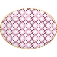 Baci Milano Firenze 31 cm Porselen Oval Servis Tabağı