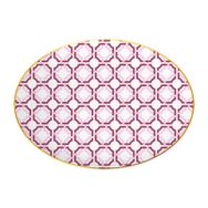 Baci Milano Firenze 31 cm Porselen Oval Servis Tabağı