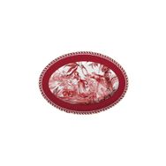 Baci Milano Le Rouge Oval 36x26 cm Porselen Tabak