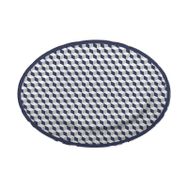 Baci Milano Versailles 26x36 cm Mavi Porselen Oval Servis Tabağı