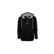 Backpacker Kapüşonlu Yarım Fermuarlı Siyah Erkek Sweatshirt