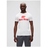 Bad Bear 19.01.07.002 Baskılı Beyaz - Kırmızı Erkek T-Shirt
