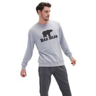 Bad Bear 200212011 Gri Melanj Crewneck Erkek Kazak