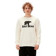 Bad Bear 220212007 Logo Beyaz Crewneck Erkek Kazak
