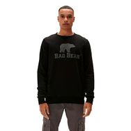 Bad Bear 220212007 Logo Siyah Crewneck Erkek Kazak