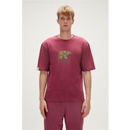 Bad Bear 23.01.07.007 Re-Finger Baskılı Bordo Erkek T-Shirt