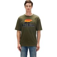 Bad Bear 23.01.07.027 Koyu Yeşil Tripart Erkek T-Shirt
