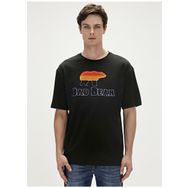 Bad Bear 23.01.07.027 Tripart Baskılı Siyah Erkek T-Shirt