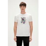 Bad Bear 23.01.07.037 Oneway Baskılı Beyaz Erkek T-Shirt