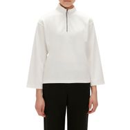 Bad Bear 230412006 Lexi Beyaz Half-Zip Sweatshirt Kadın Kazak