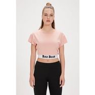 Bad Bear Della Pembe Baskılı Kadın T-shirt