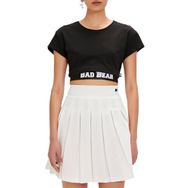 Bad Bear Della Siyah Baskılı Kadın T-shirt