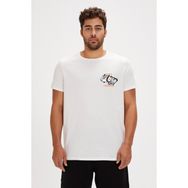 Bad Bear Focus Beyaz Baskılı Erkek T-shirt