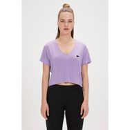 Bad Bear Menas Mor V Yaka Kadın T-shirt