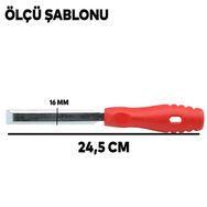 Badem10 16 mm Düz Ahşap Oyma İskarpela