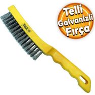 Badem10 27.5 cm Plastik Saplı Telli Galvanizli Tel Fırça