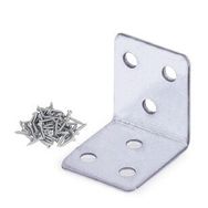 Badem10 35x35x30 mm 5 Adet Mobilya Dolap Köşe Bağlantı Sabitleme L Demir Gönye