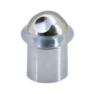 Badem10 50 mm Silikonlu Contalı Vidalı Parlak Krom Kapı Stoperi
