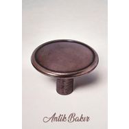 Badem10 Art Düğme Metal Antik Bakır Daire Çekmece Dolap Kapak Kulbu