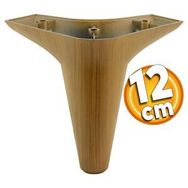 Badem10 Aspen Lüks 12 cm Kahverengi Ahşap Desenli Mobilya Kanepe Sehpa TV Ünitesi Koltuk Ayağı