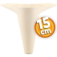 Badem10 Aspen Lüks 15 cm Krem Baza Mobilya Kanepe Sehpa TV Ünitesi Koltuk Ayağı