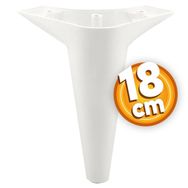 Badem10 Aspen Lüks 18 cm Beyaz Baza Mobilya Kanepe Sehpa TV Ünitesi Koltuk Ayağı
