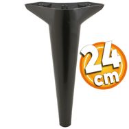 Badem10 Aspen Lüks 24 cm Siyah Baza Mobilya Kanepe Sehpa TV Ünitesi Koltuk Ayağı