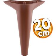 Badem10 Aspen Mobilya 20 cm Kahverengi Baza Ayak Kanepe Puf Sehpa TV Ünitesi Çekyat Koltuk Ayağı