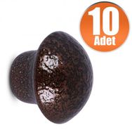 Badem10 Bakır 10 Adet Nobel Mantar Düğme Kulp Çekmece Dolap Kapak Kulbu